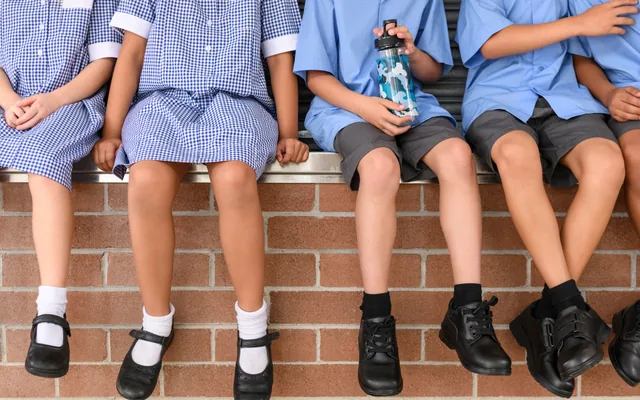 A child's feet being assessed